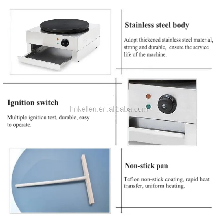 Professional Industrial Crepe Maker/pancake Machine/electric Crepe