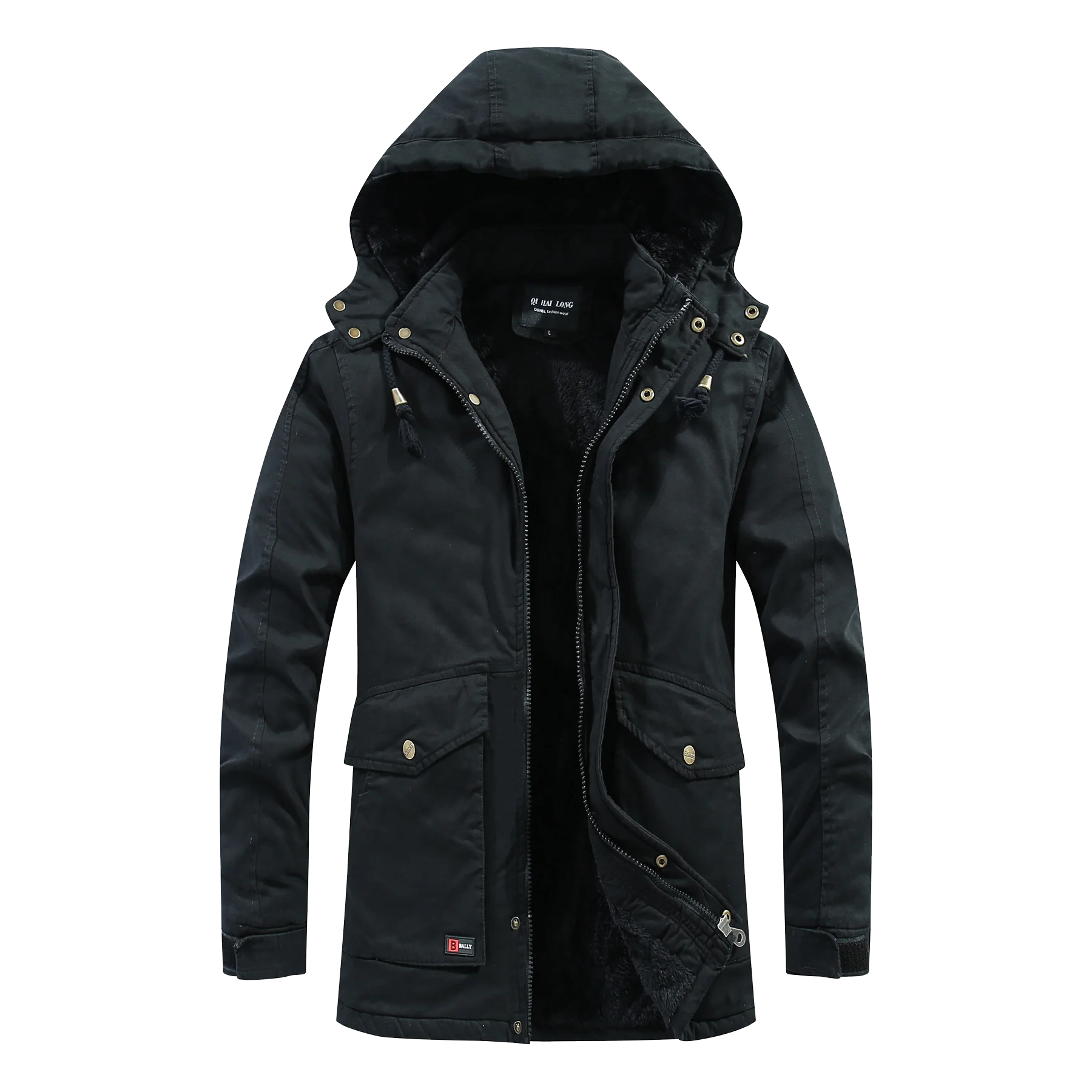 

Large Stock Top Quality men's winter coat hooded jacket