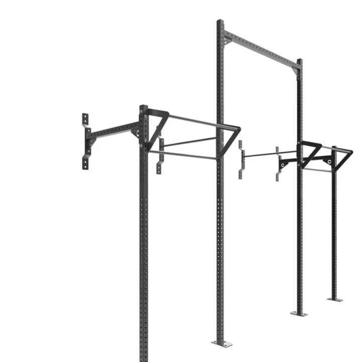 

barbell gym multifunctional commercial custom power adjustment wall mount half folding squat rack cage fitness, Optional