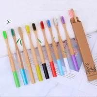 

Round wooden bamboo handle toothbrush Biodegradable Toothbrush