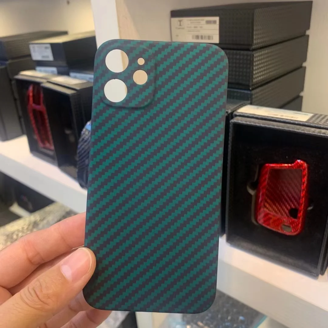 

Ultra-thin Anti-Fall Hard Cover For iphone 12 pro Max 12 100% Real Pure Carbon Fiber Phone Case For iphone 12 pro