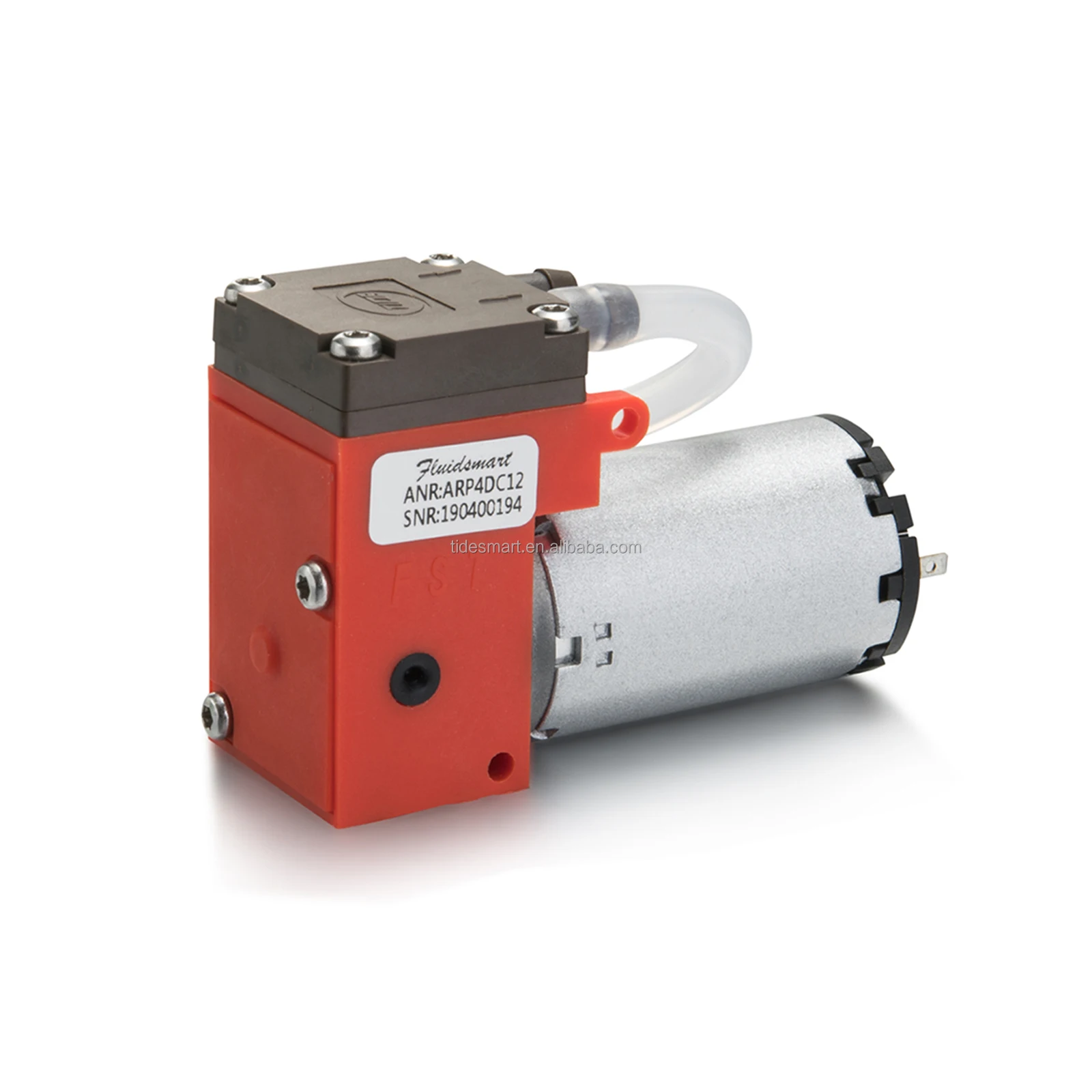 Fluidsmart ARP4DC12 High Pressure Mass Flow Pump Oil-free Small Piston Gas Brushed Pump Mini 8W