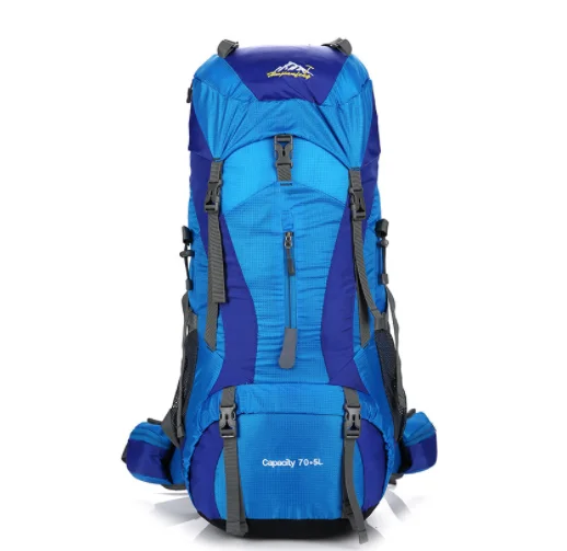 

Hot sell backpacks 70L mountain backpacks tool bags outdoor adventure travelling waterproof hiking backpacks, 5 colors