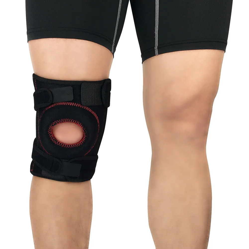 

Promotion Custom Powerful Spring Knee Joint Pads Elastic Rodillera Knee Brace for Valleybal 1pc Knee Patella Protectpr Brace, Black