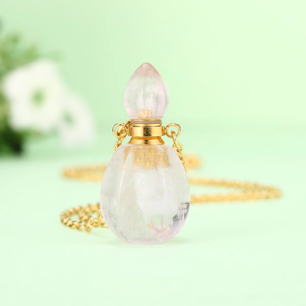 

Crystal quartz pendants necklace oil pendant, Different color is available
