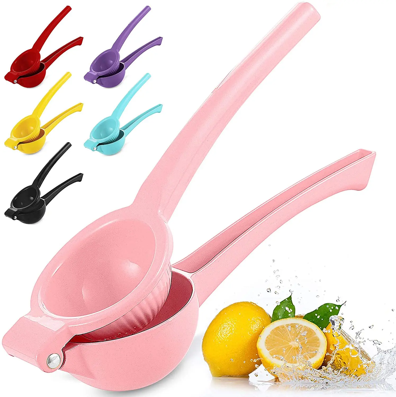 

Amazon Hot Sale Professional Lemon Squeezer Premium Quality Metal Manual Press Juicer Food Grade Coating Fruit Juicer