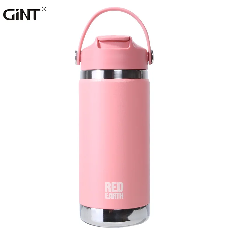 

2020 Double Wall Stainless Steel Vacuum Water Cup 55 0ml Wholesale factory Flip-open Straw Insulated Water Bottles, Customized colors acceptable