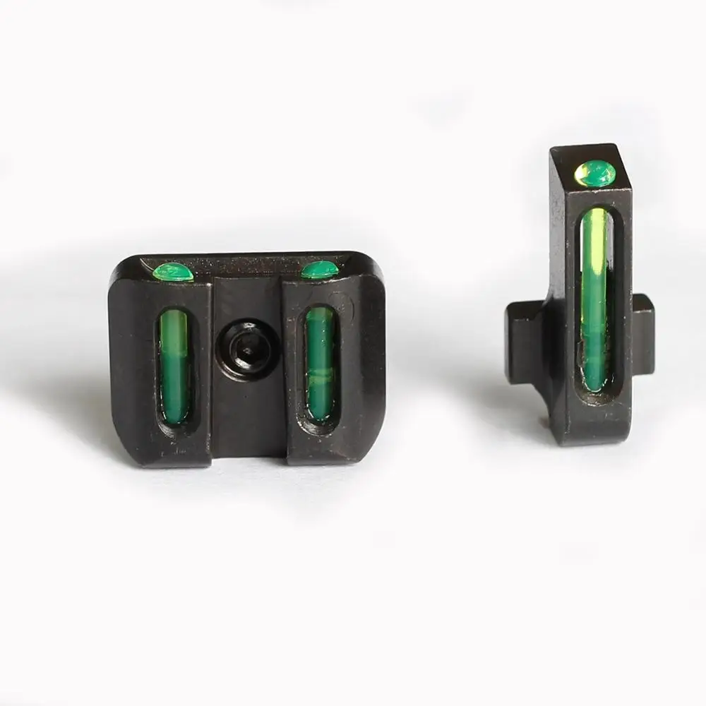 

Tactical Hunting Red Green Fiber Optic Front Combat Rear Sights focus-glock gun sight for sig pistol