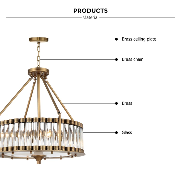 modern brass flush mount pendant lamp