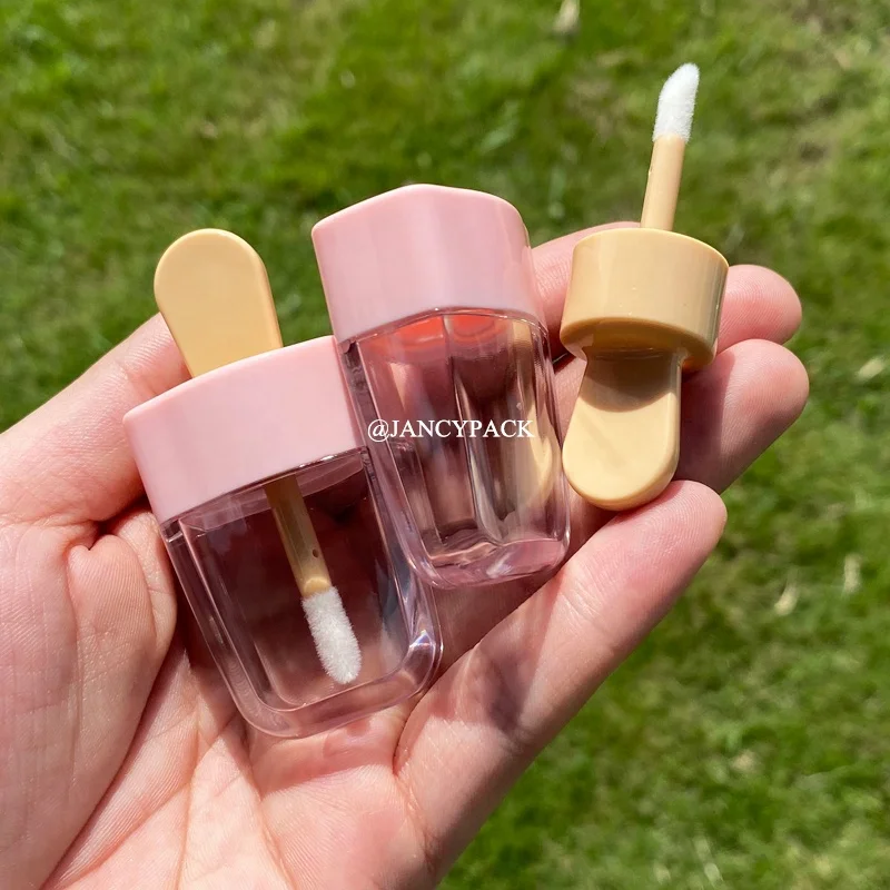 Jancy Pack Wholesale Cute Popsicle Lip Gloss Container Pink Green Blue