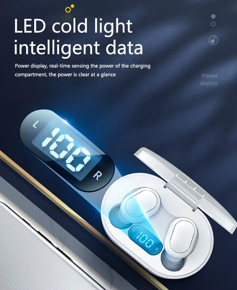 Wireless Earbuds 2020 New Product Amazon Top Seller Wireless Earphone Led Display Headset Factory Wholesale Bluetooth Earphone