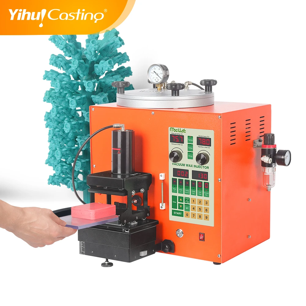 

Hot selling Vacuum Wax Injector high precision and no shrink for wax jewelry making, Orange