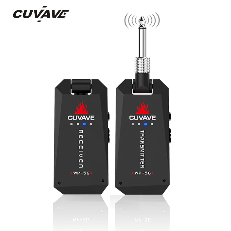 

CUVAVE Electric Guitar Wireless System Transmitter Receiver Wireless System for Bass Guitar Electric Ukulele Violin Cello