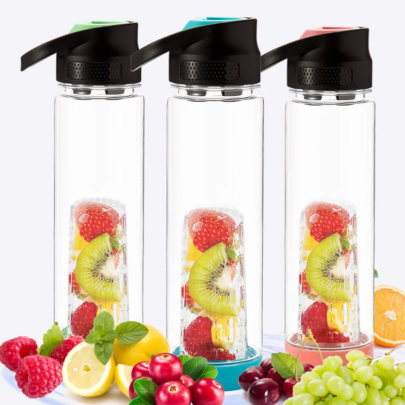 

Stocked UK TV show hot selling wholesale plastic bottles fruit infuser BPA free tritan bottle water bottle