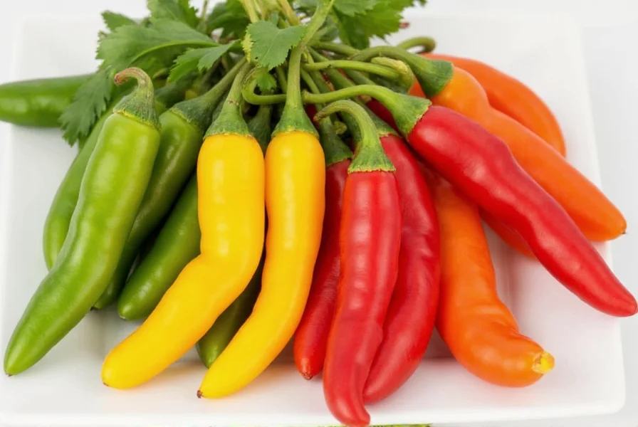 Serrano pepper plant growing in garden
