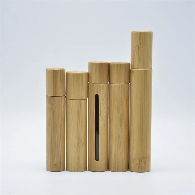 

Eco cosmetics glass bamboo packaging