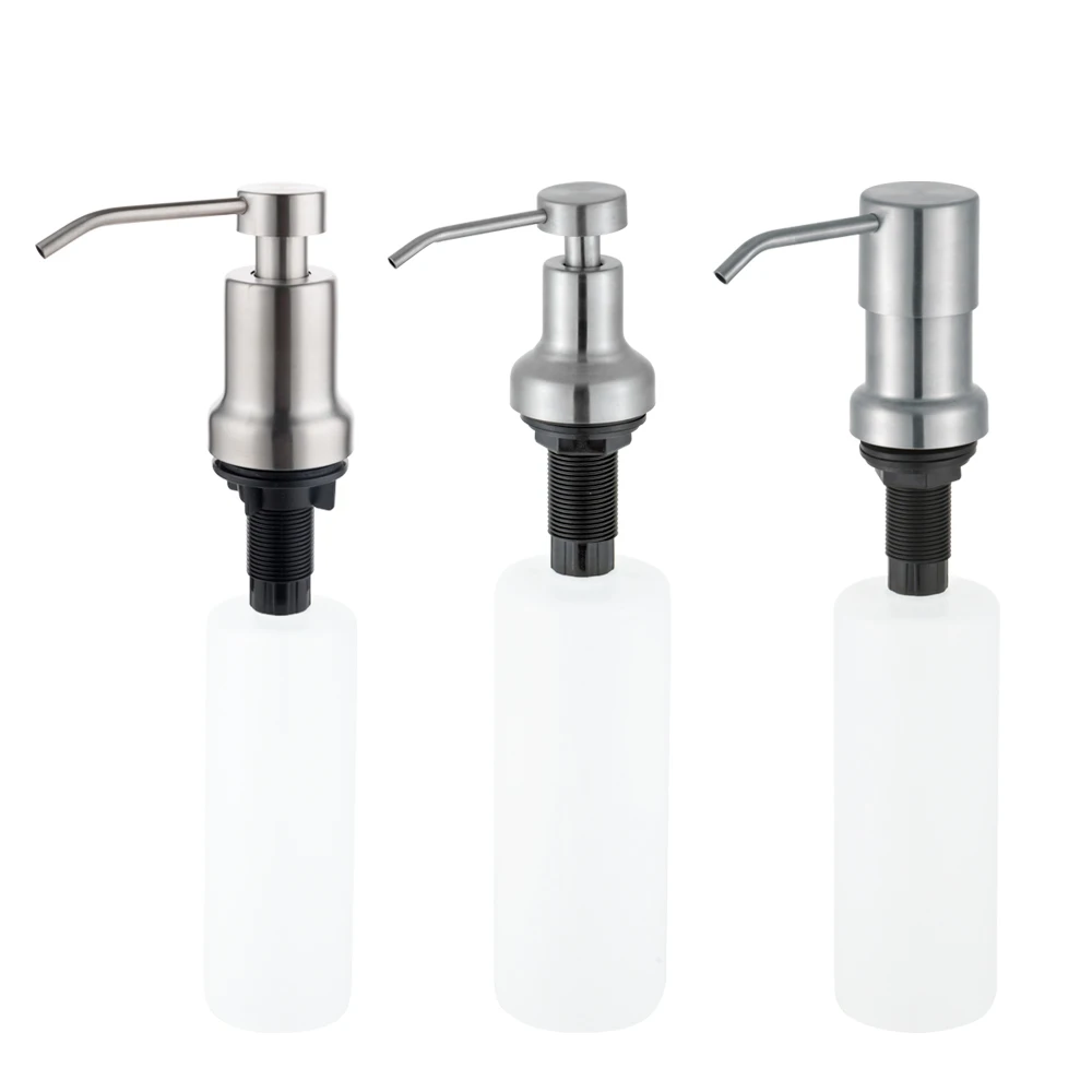 350ml Foam Hand Soap Dispenser in Stainless Steel Plastic 500ml Bottle for Kitchen Sink Soap Dispenser Manufacturer in China