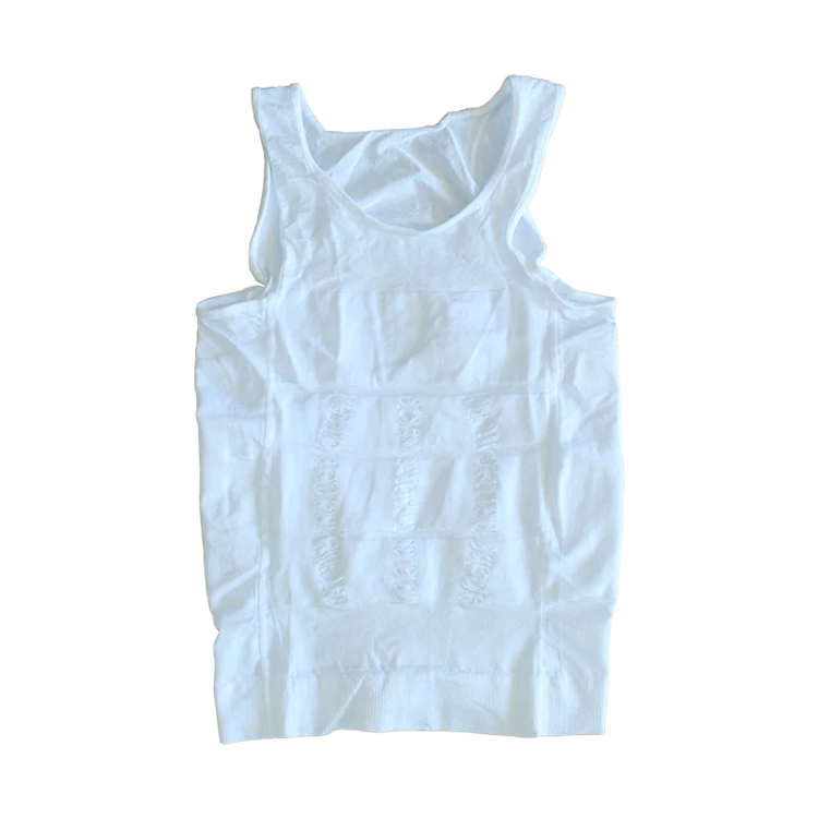 

2021 new fashion men waist trainer vest Slimming Body Shaper vest for men Underwear Shaper men vest cotton