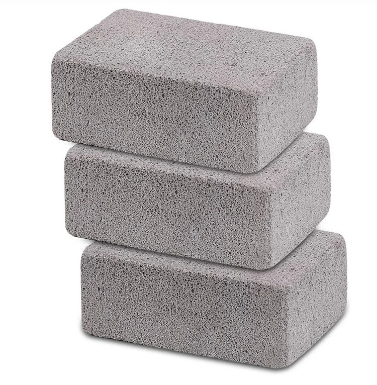 

Grill Cleaning Brick Block Barbecue Cleaning Stone Bbq Racks Stains Grease Cleaner Bbq, Grey