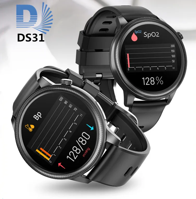 

DS31 Wristwatch BT call hot style large capacity battery Body Health Tracker smart watch 2021 call reminder, Black