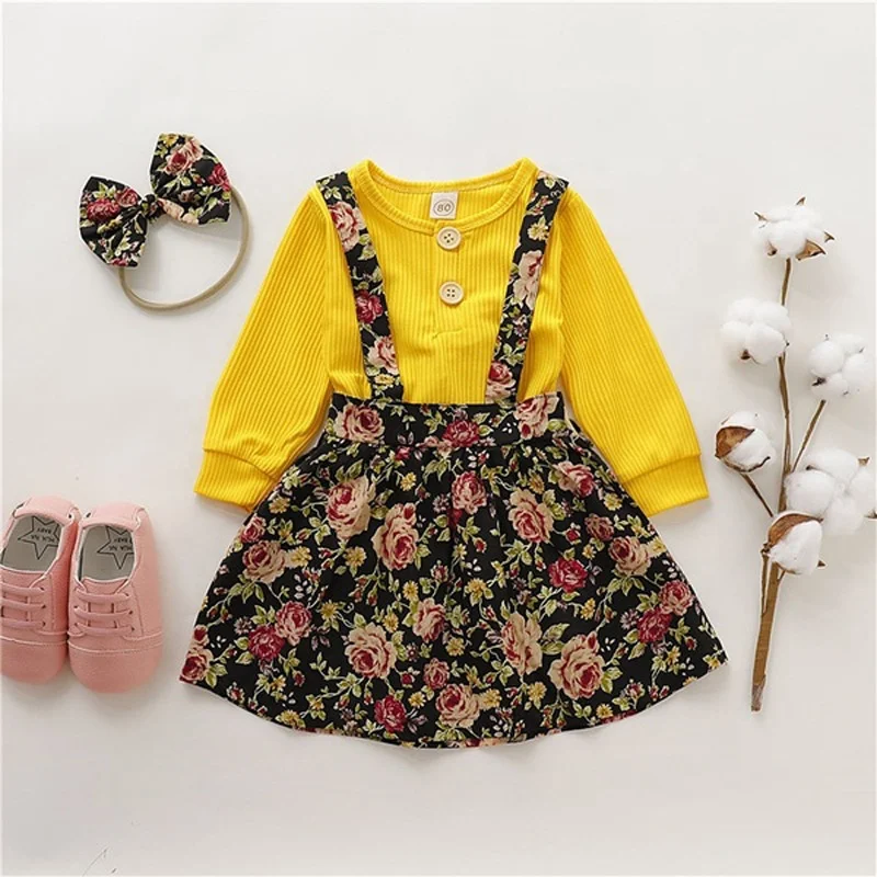 

B51957A Children girls fashion casual long sleeve two-piece clothing sets, Show