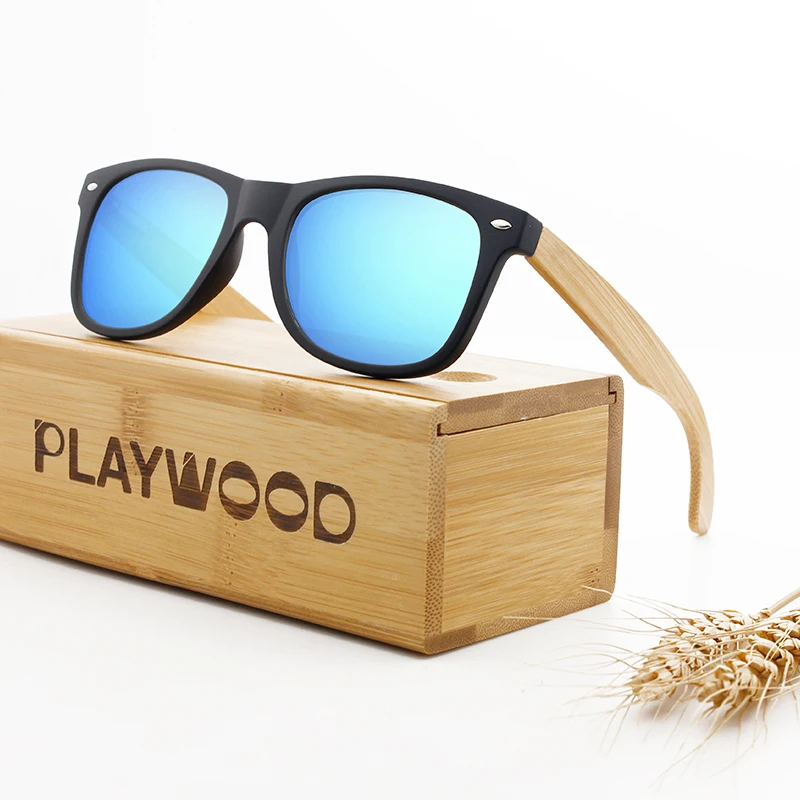 
Men Polarized Wood Sunglasses 2020 Custom Logo Polarized Bamboo Wooden Sunglasses in Stock 