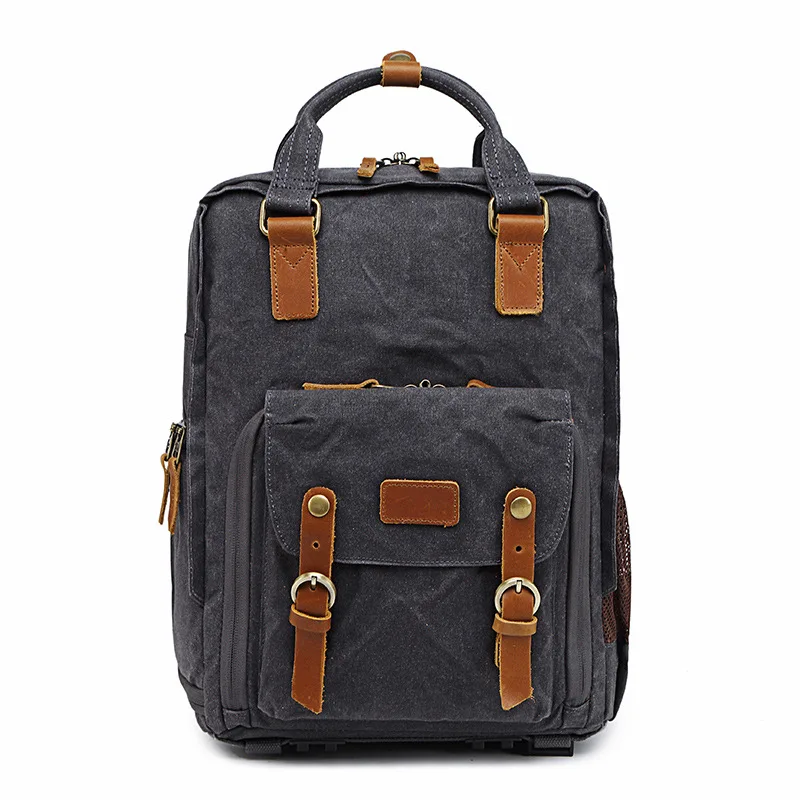 

LP005 Professional Dslr Camera Shoulder Bag Canvas Backpack mochilas cuadradas Projector Bag Large Camera Polyester Backpack