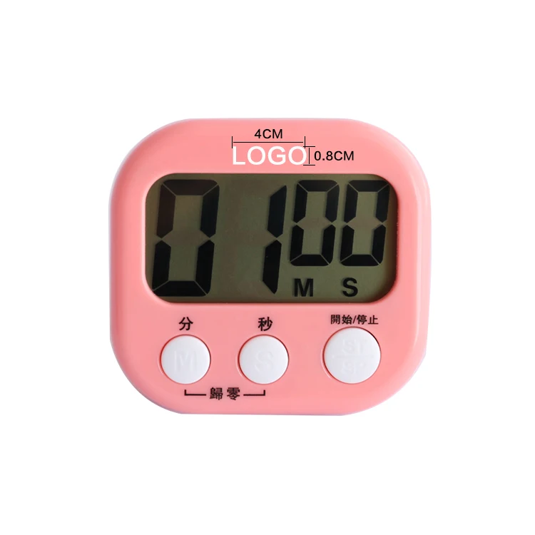 

EMAF Amazon hot sale timer Simple Operation promotion gift Magnetic Backing Digital Kitchen Timer with Kick-out Stand EC-9509, Customized color