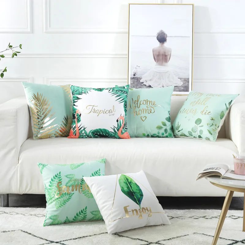 Tropical Cactus Design Indoor Outdoor Home Decor Summer Throw Pillow Cover