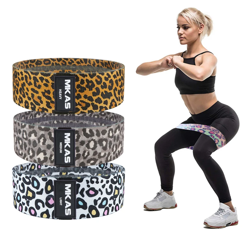 

MKAS High Quality Exercise Sport Gym Hip Circle Hip Band fit elastic resistance loop exercise bands
