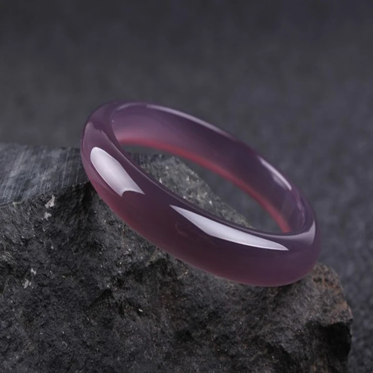 Hot Selling High Quality Natural Real Jade Agate Bangle Purple Jade