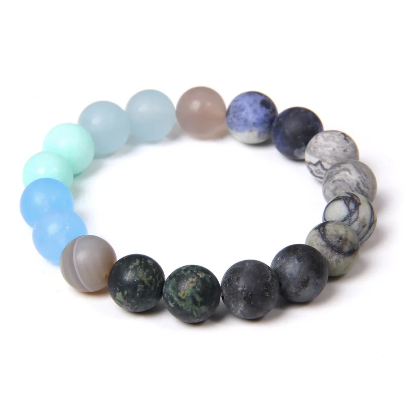 

Wholeale Women Solar System Bracelet Universe Galaxy The Eight Planets Guardian Star Natural Stone Beads Bracelet, As pictures