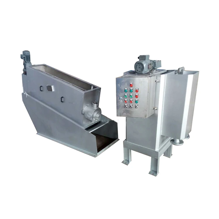 Rotary Drum Stainless Steel Sludge Dewatering Machine Screw Press Wastewater Treatment Plant