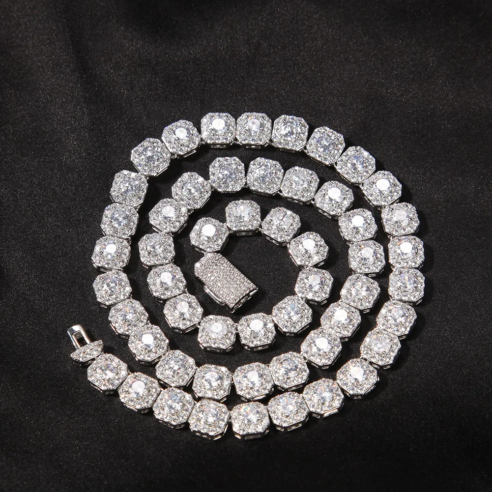 Luxury Hip Hop Fashion Jewelry Tennis Chain Bracelet Gold Plated Bracelet Necklace 5A Cubic Zircon for Men Women