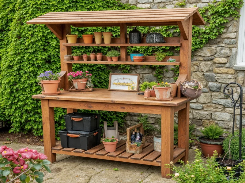 diy potting bench