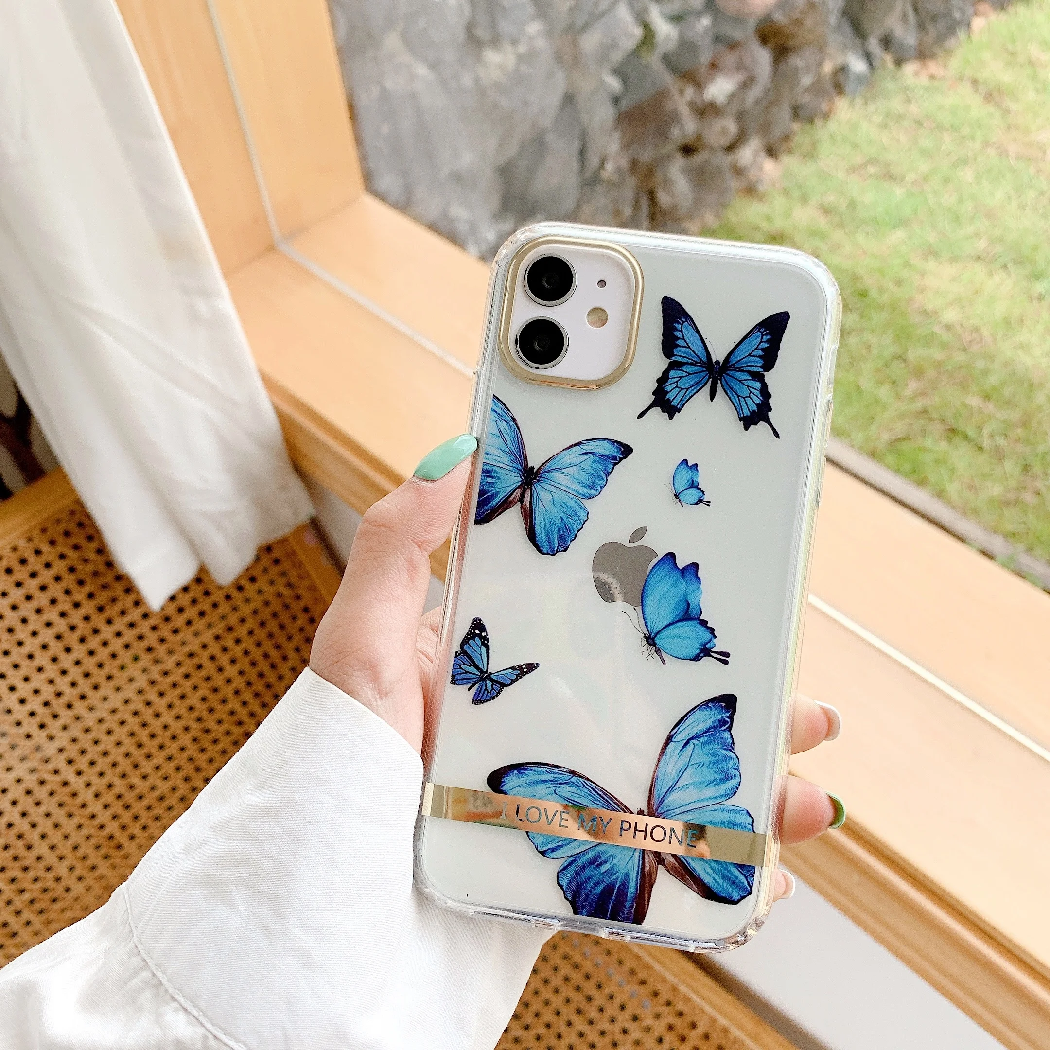 

Fashion Women IMD Printing Electroplated Mobile Phone Case for iPhone 11 Clear Back Cover for iPhone 12/12 Pro/12 Pro Max, Multi colors