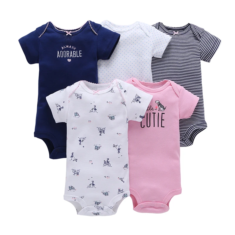 

09 Months Clothes For New Born Baby Cotton Romper Baby Bodysuits Wholesale, As pictures