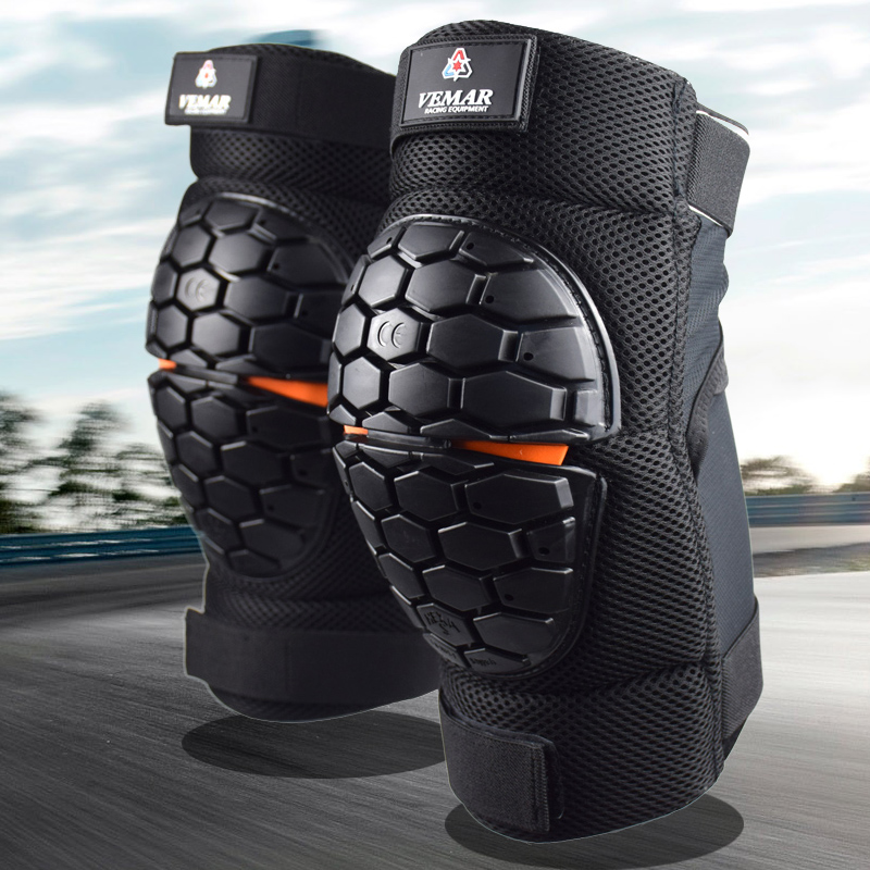 

4pcs One Set Motorcycle Knee Bracer Pads For Motocross Racing Cycling Knee Guard And Elbow Protector, Black