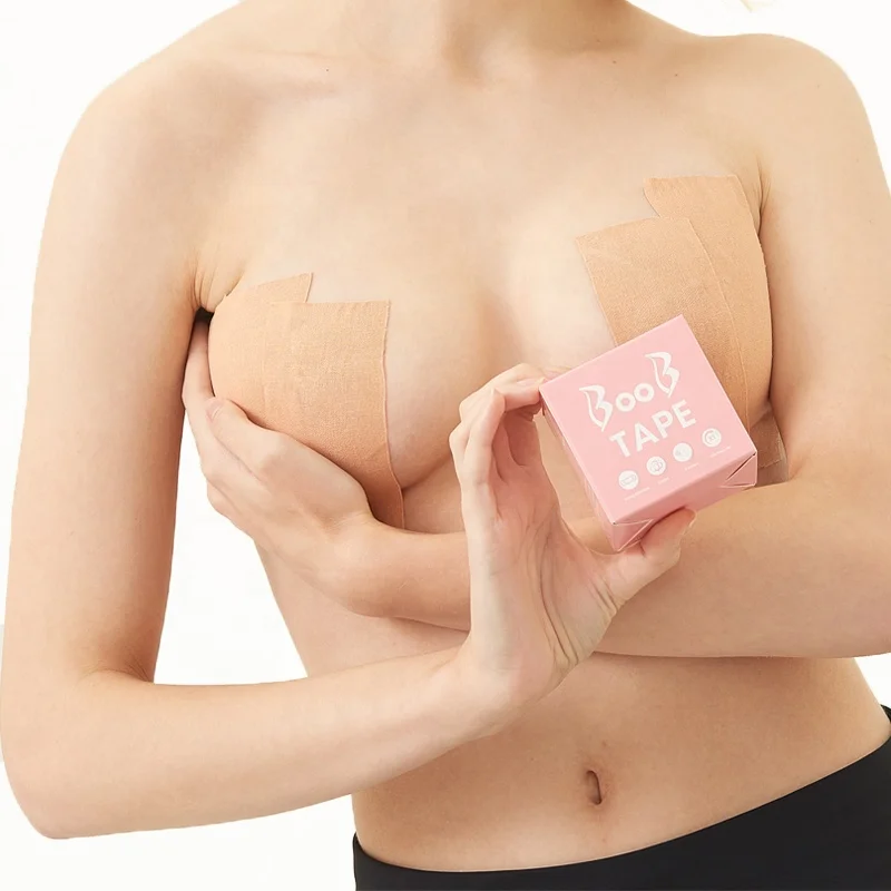 

Factory Hypoallergenic Bra Lift Tape Invisible Breast Push up Tape Boob Lift BodyTape, 7 colors