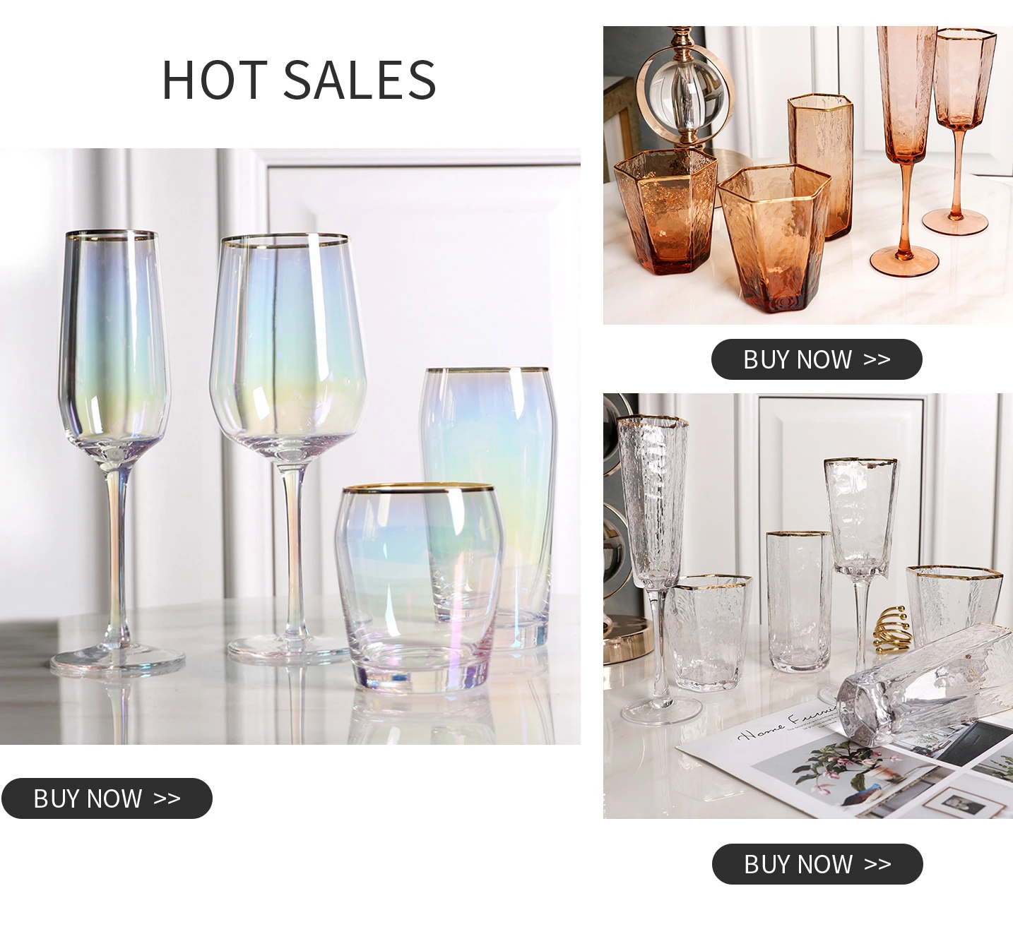 Shanxi Shengjing Glassware Co., Ltd Wine Glasses, Glass Charger Plate