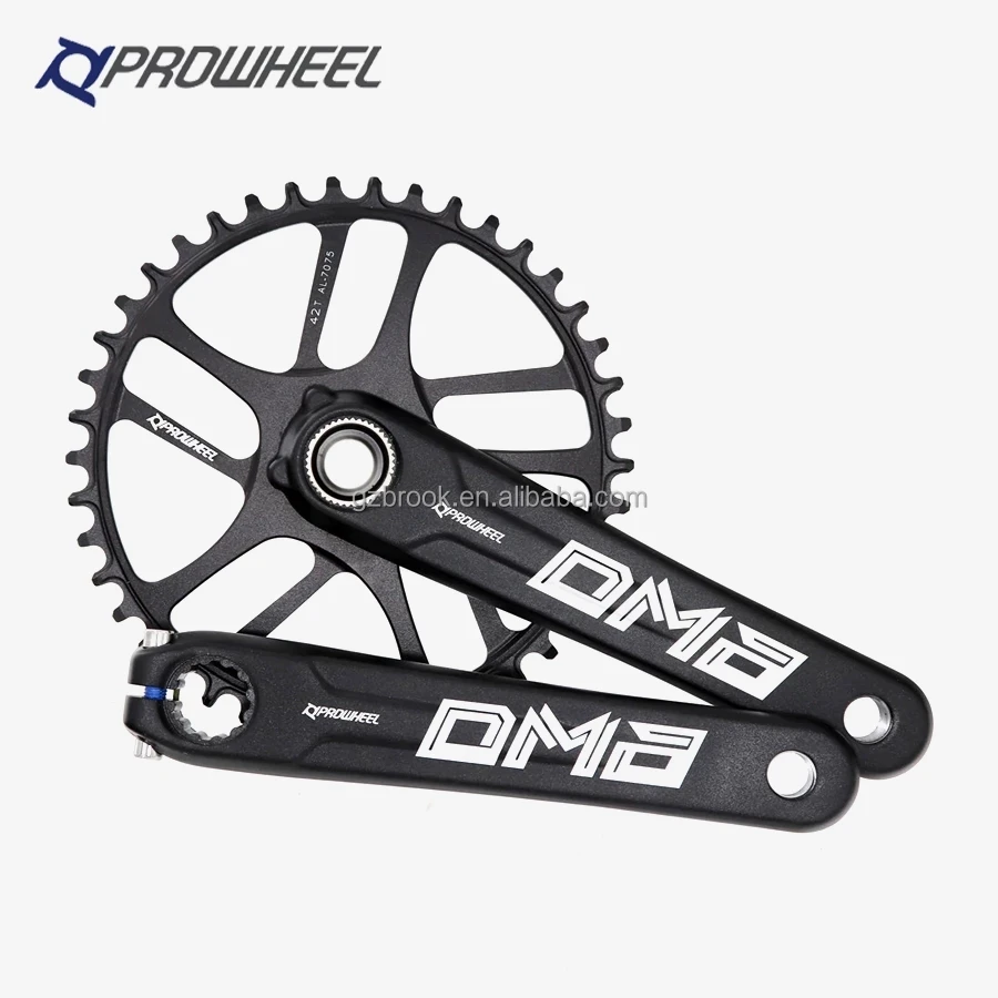 

Prowheel Road Bicycle Crankset Race Gravel Cyclocross Bike Crank 170/172.5mm with 40/42/44/46/48/50T GXP Chainring