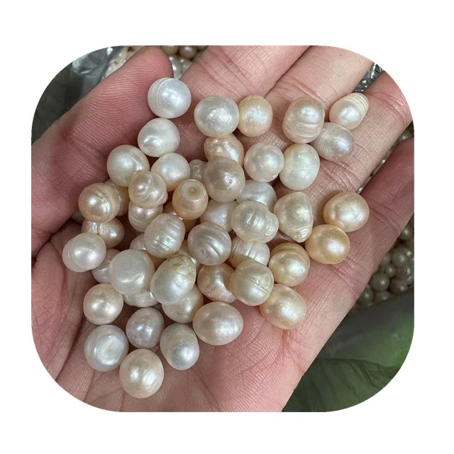 

New arrivals 5-10mm natur heal gemstones white Fresh water pearl crystals for jewelry making