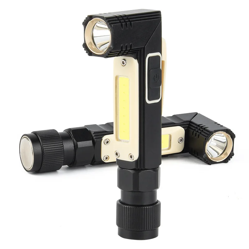 New small 5-mode XPG + COB work light, USB rechargeable LED flexible magnetic folding COB car maintenance light