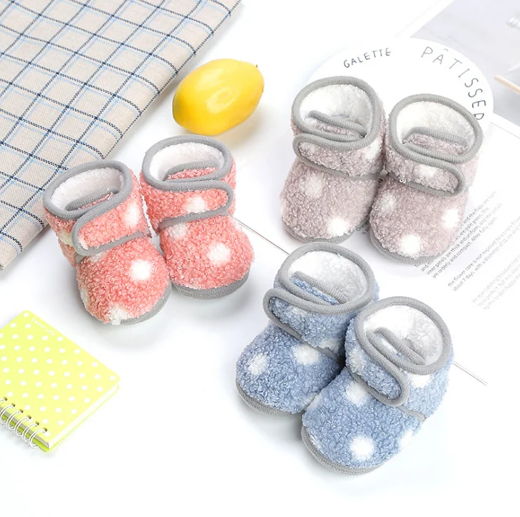 
0-2 year baby walking shoes snow boots felt shoes furry for winter 