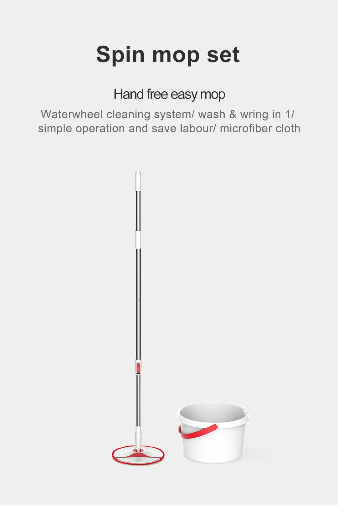 Boomjoy As Seen On Tv 2021 Household Cleaning 360 Spin Rotate Mop Spin Mop Bucket Buy Spin