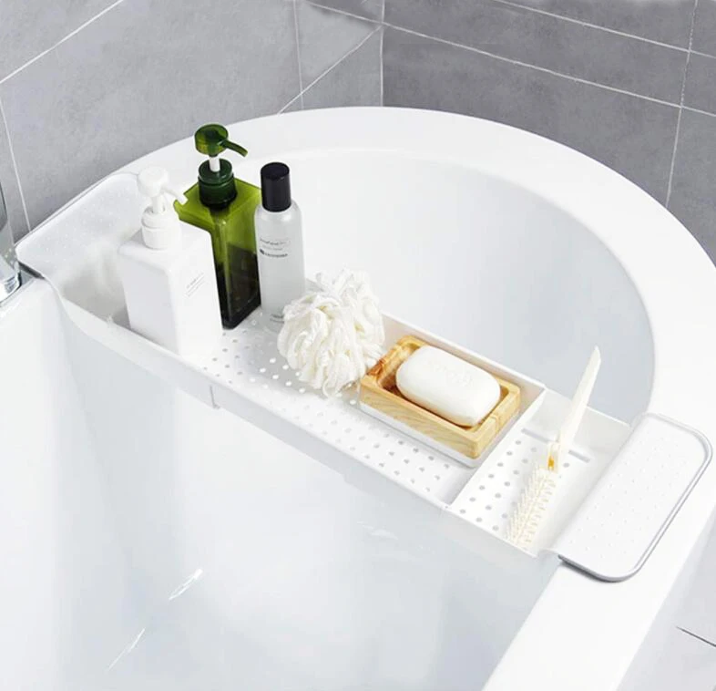 Erweiterbare Badewanne Tablett Verstellbare Badewanne Caddy Tablett Bad