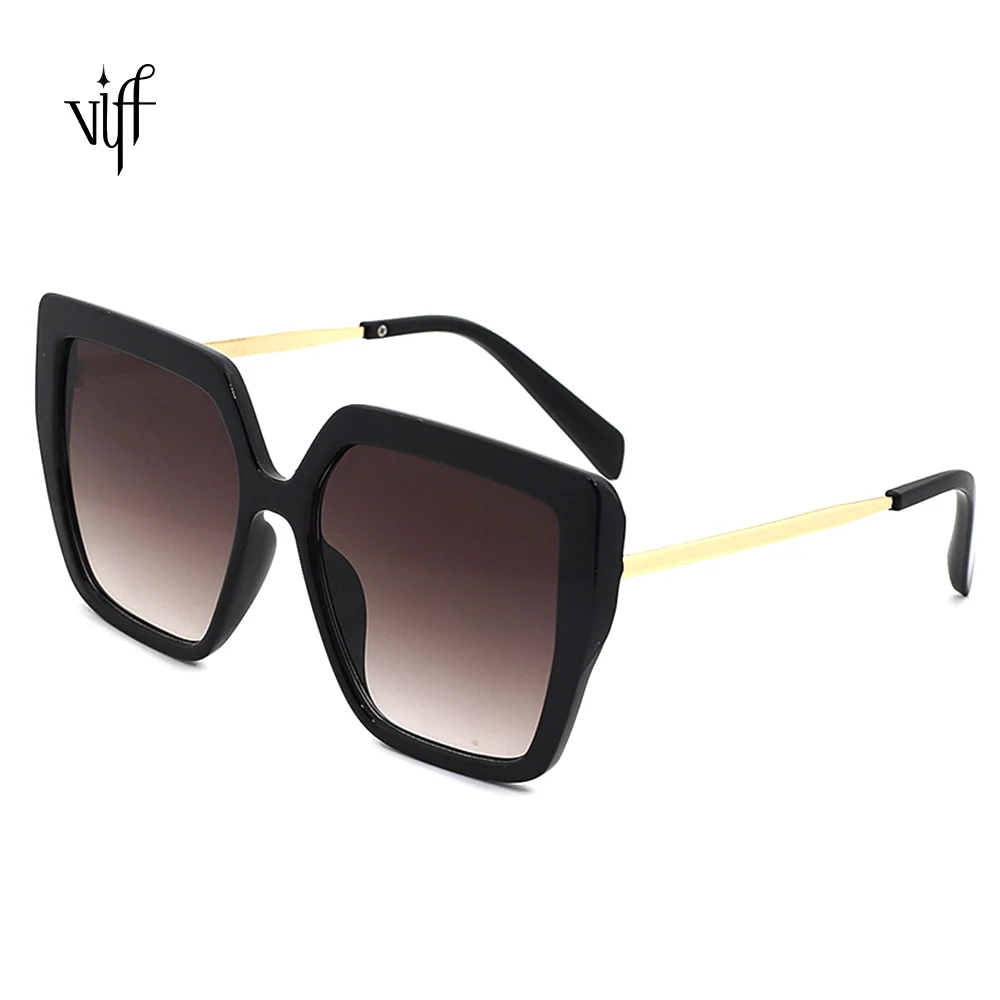 

VIFF HP20100 Hot Amazon Style Style Women Glasses PC Frame Double Bridge OEM ODM Fashion 2021 Sunglasses