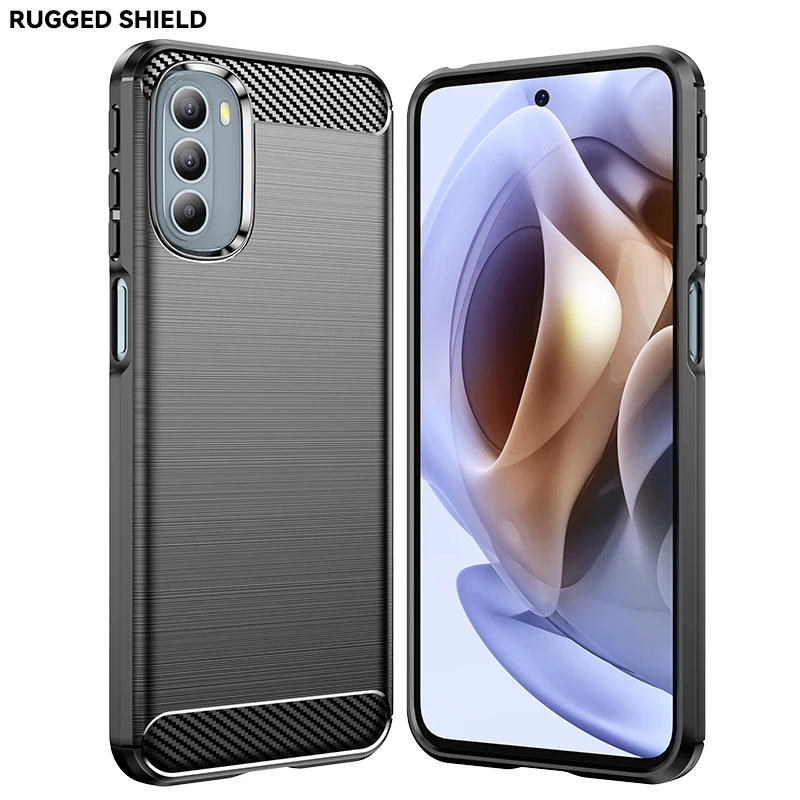 

Hot Selling Carbon Fiber Mobile Phone Accessories Tpu Shockproof Phone Case For Motorola G31 G41