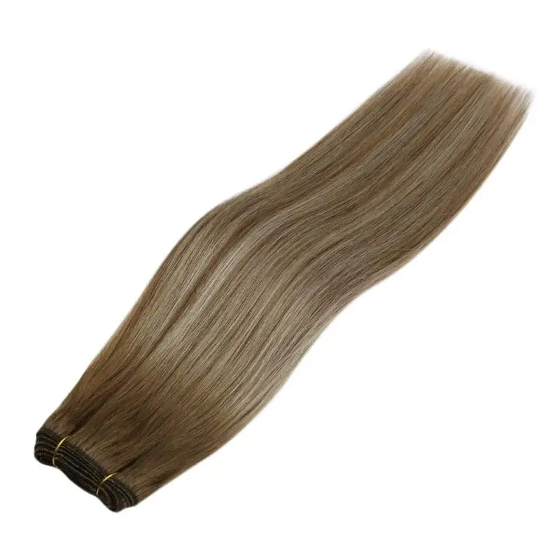 

Full Shine 50% Off Remy Hair Straight Balayage Color Human Hair Weft Extensions