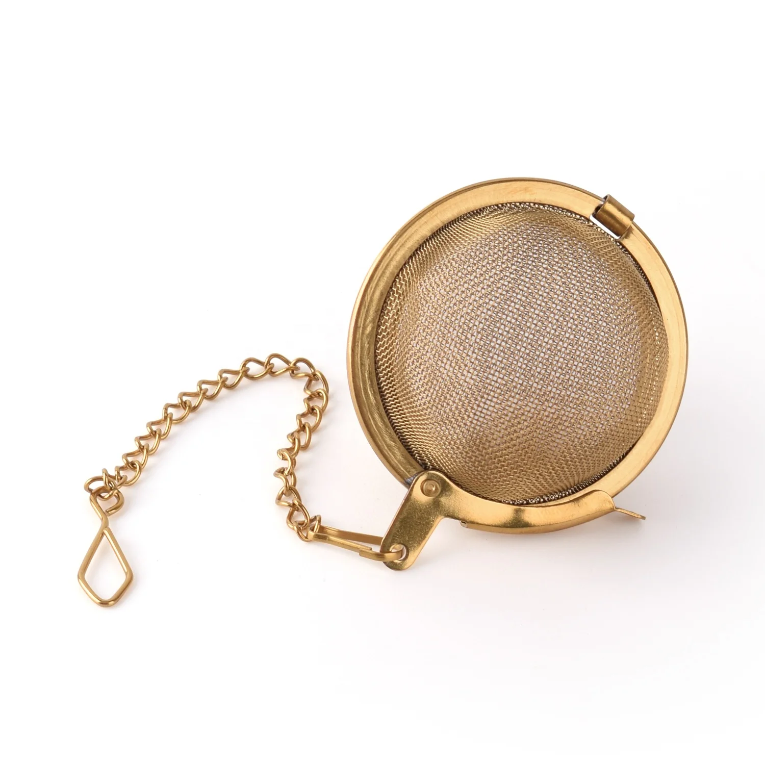 

Different size gold tea strainer stainless steel tea ball infuser